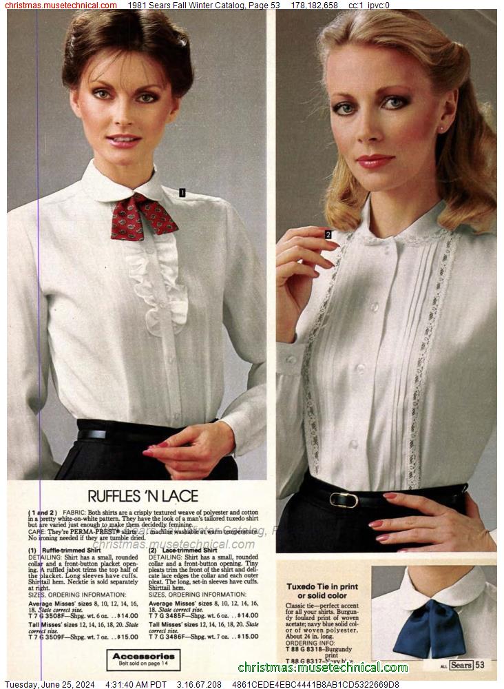 1981 Sears Fall Winter Catalog, Page 53