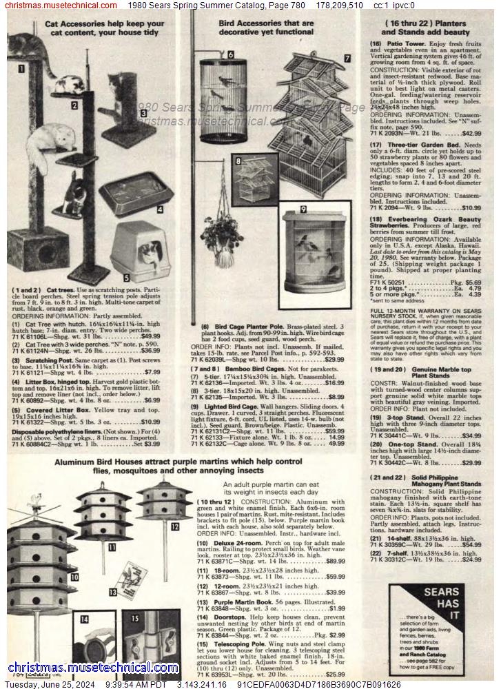 1980 Sears Spring Summer Catalog, Page 780
