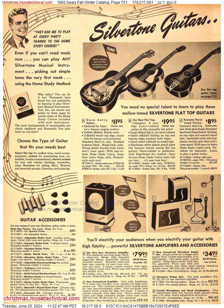 1950 Sears Fall Winter Catalog, Page 751