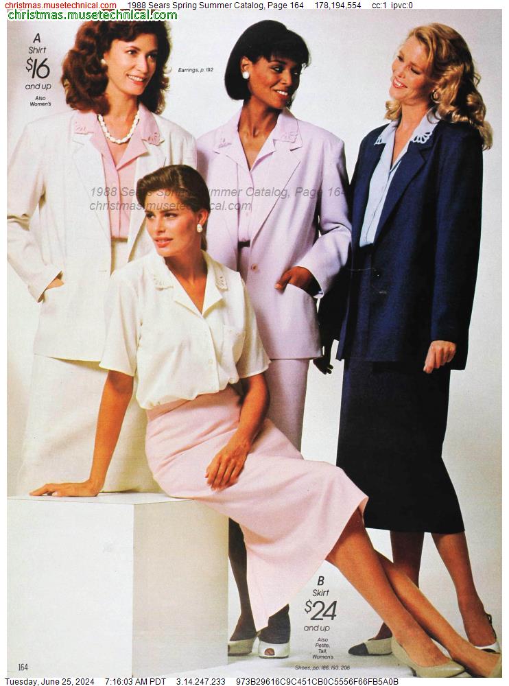 1988 Sears Spring Summer Catalog, Page 164