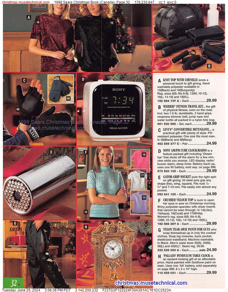 1998 Sears Christmas Book (Canada), Page 32