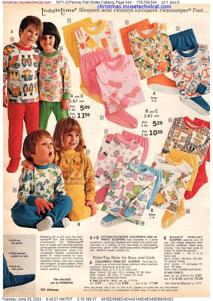 1971 JCPenney Fall Winter Catalog, Page 444