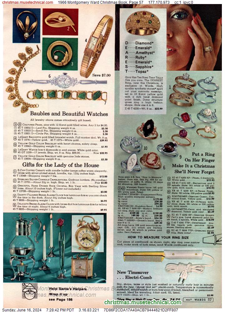 1966 Montgomery Ward Christmas Book, Page 57