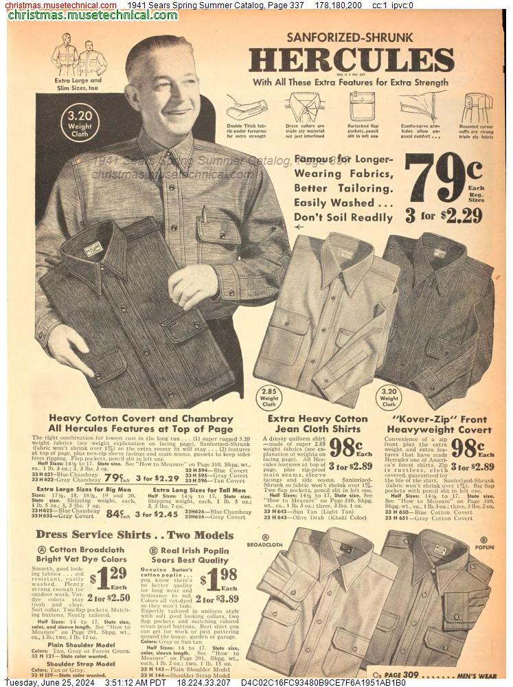 1941 Sears Spring Summer Catalog, Page 337