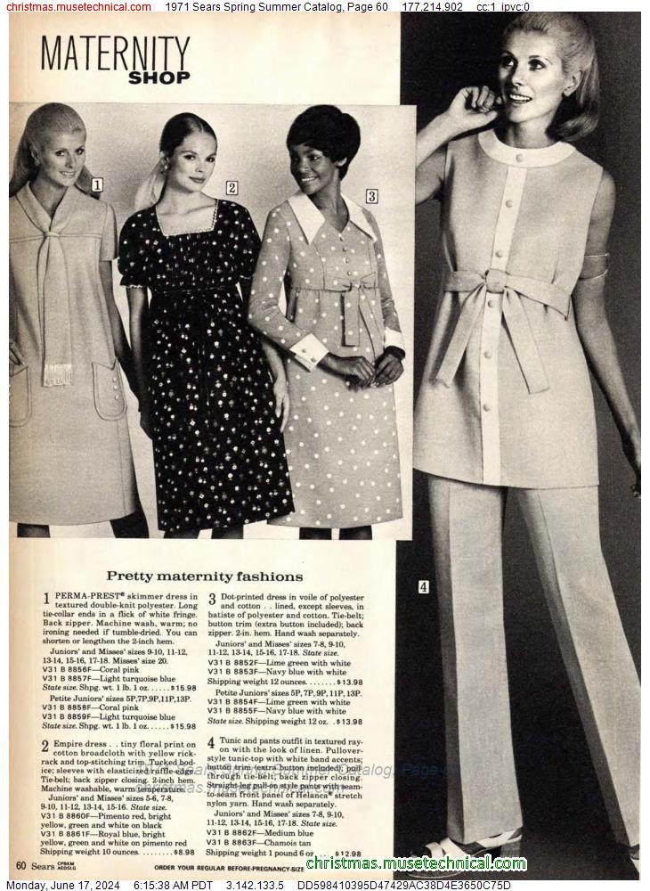 1971 Sears Spring Summer Catalog, Page 60