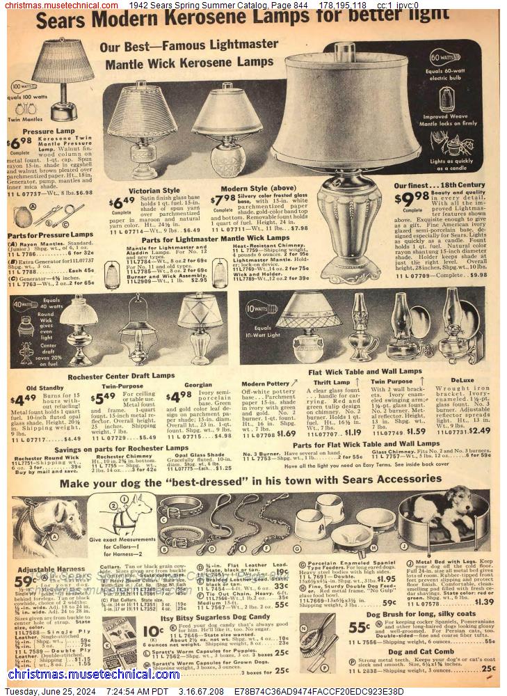 1942 Sears Spring Summer Catalog, Page 844