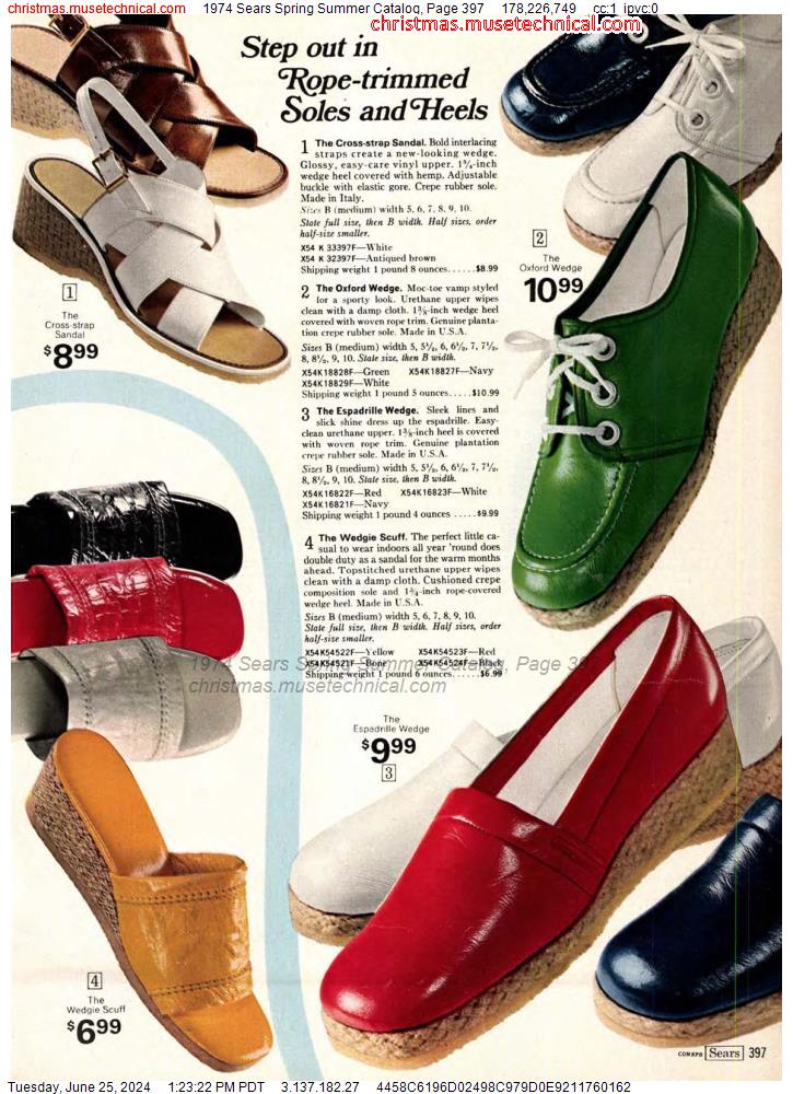 1974 Sears Spring Summer Catalog, Page 397