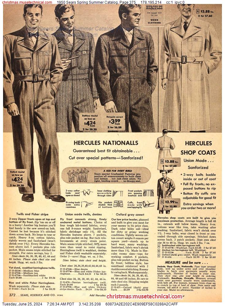 1950 Sears Spring Summer Catalog, Page 375