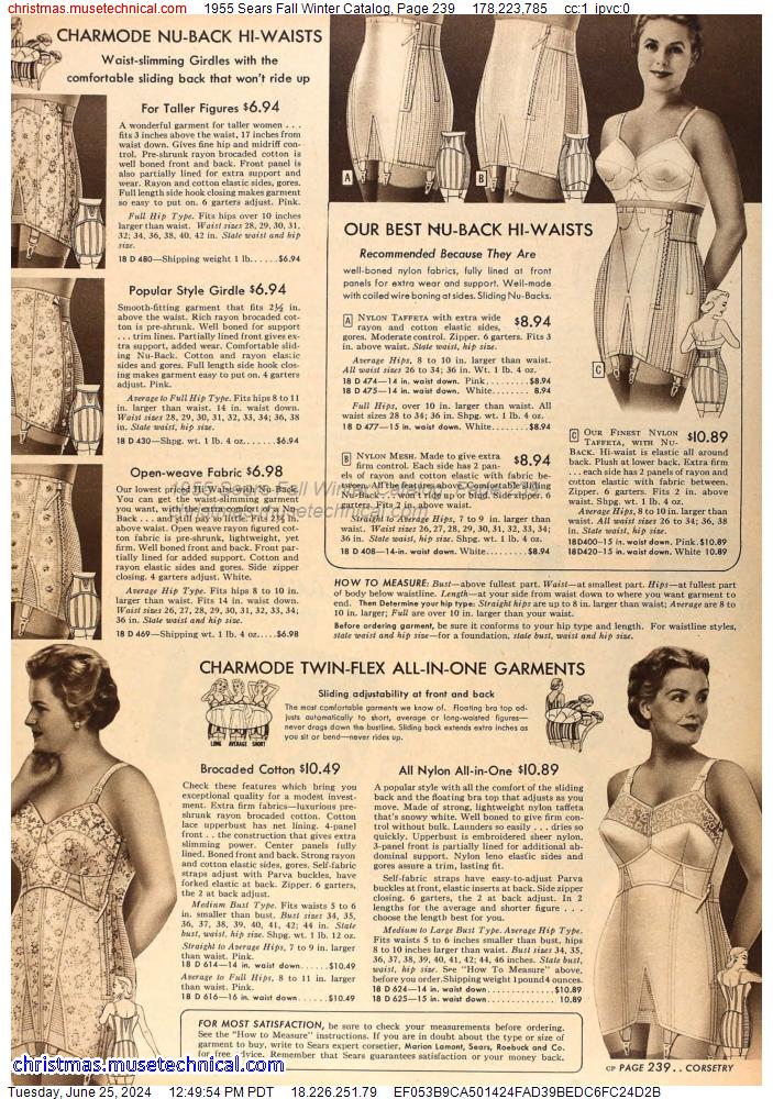 1955 Sears Fall Winter Catalog, Page 239