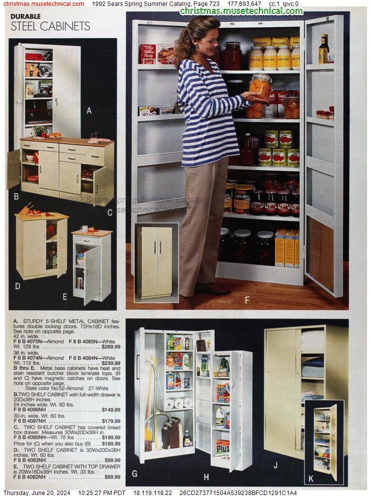 1992 Sears Spring Summer Catalog, Page 723