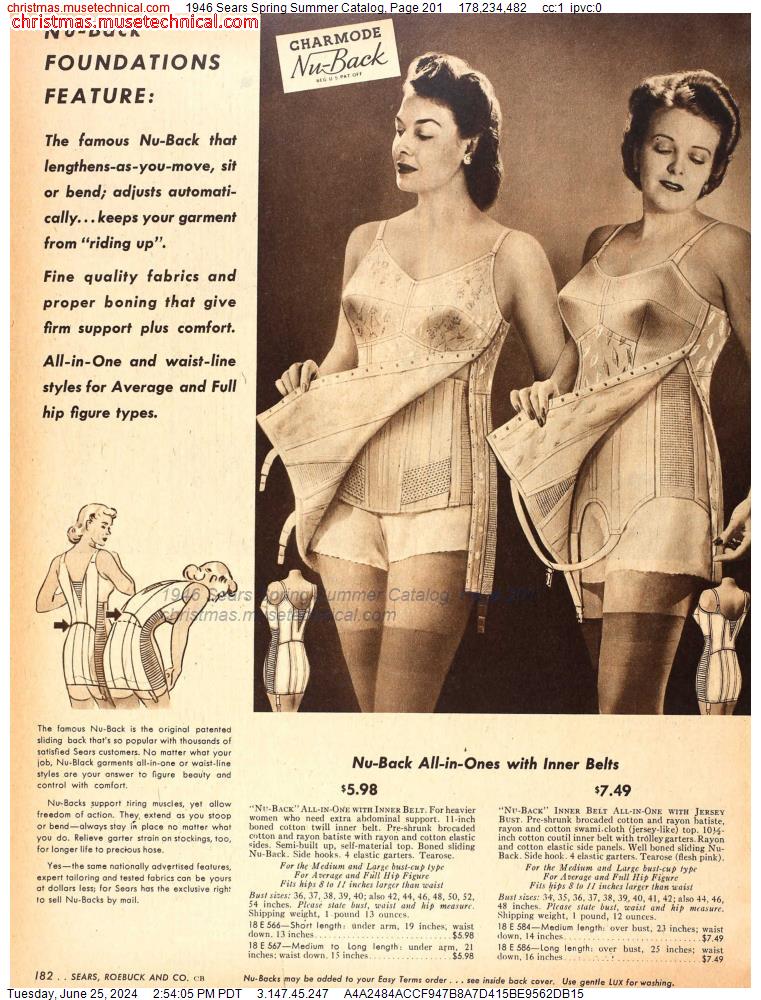 1946 Sears Spring Summer Catalog, Page 201
