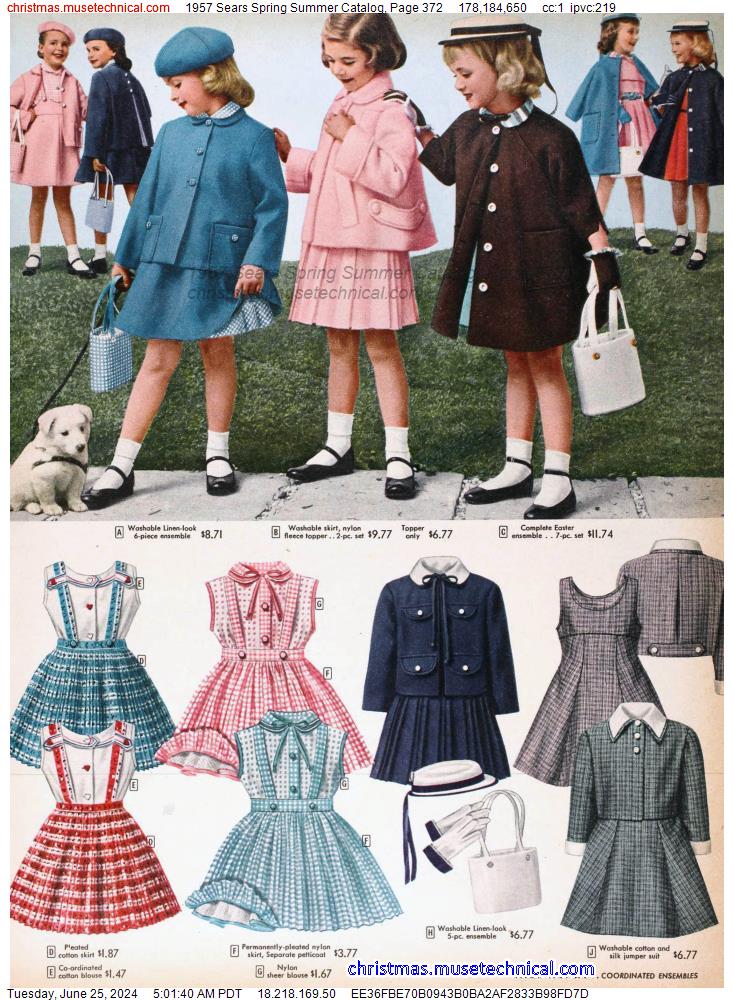 1957 Sears Spring Summer Catalog, Page 372