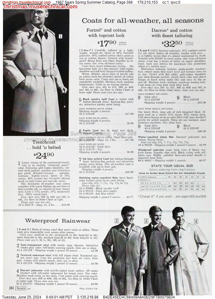 1967 Sears Spring Summer Catalog, Page 388