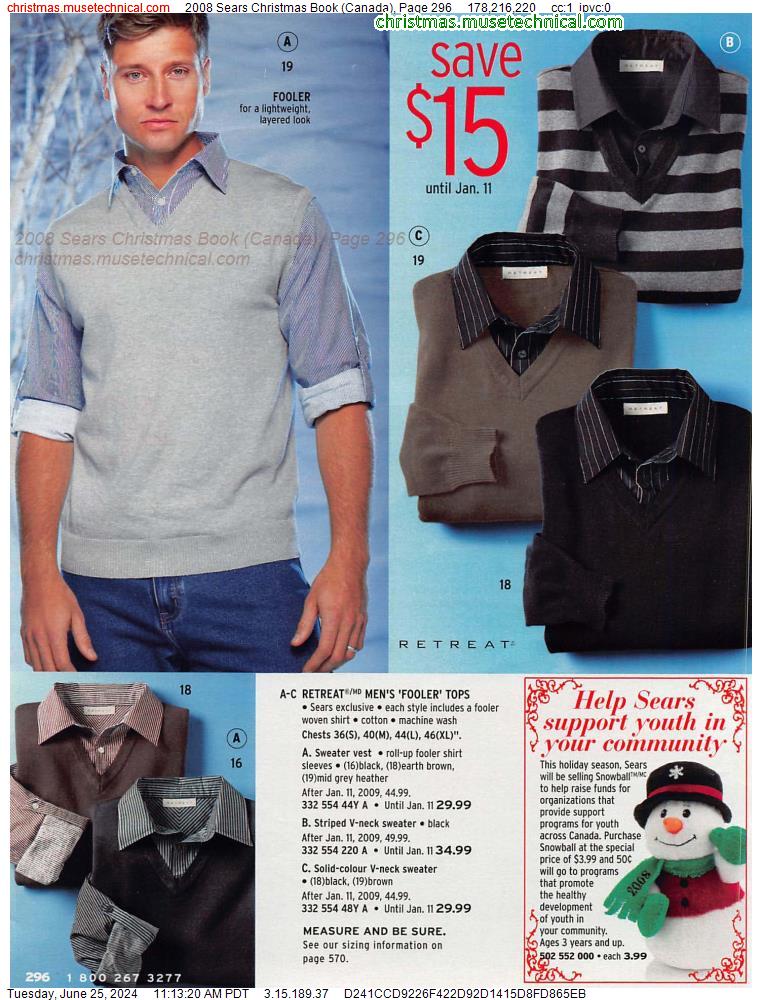 2008 Sears Christmas Book (Canada), Page 296