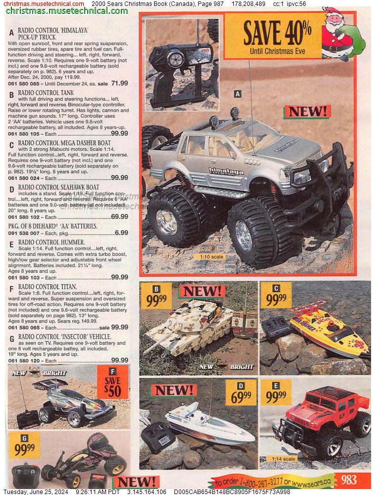 2000 Sears Christmas Book (Canada), Page 987