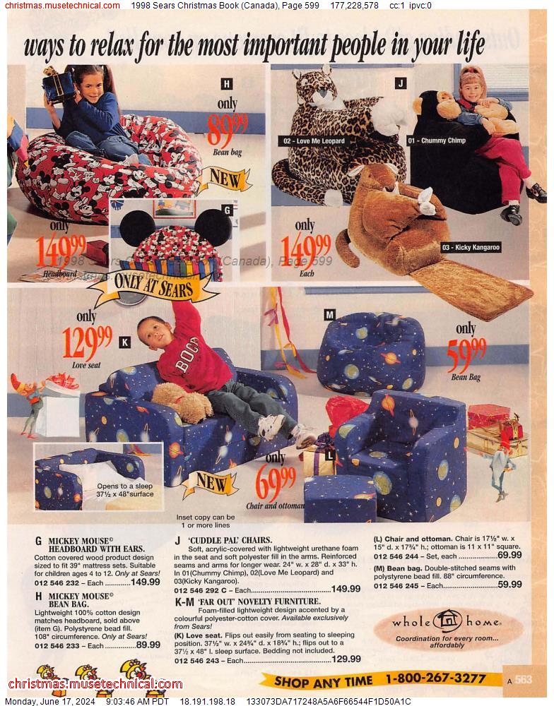 1998 Sears Christmas Book (Canada), Page 599
