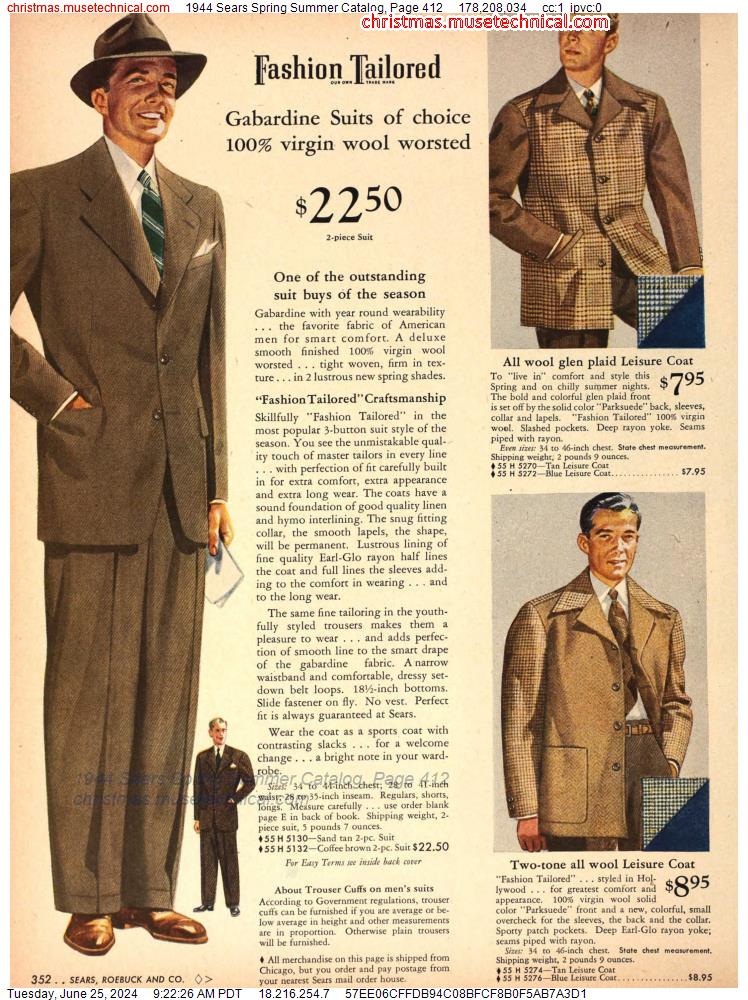 1944 Sears Spring Summer Catalog, Page 412