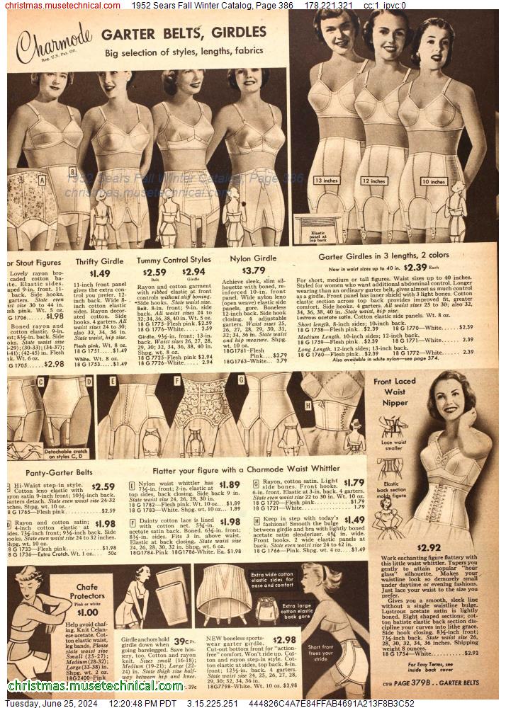 1952 Sears Fall Winter Catalog, Page 386