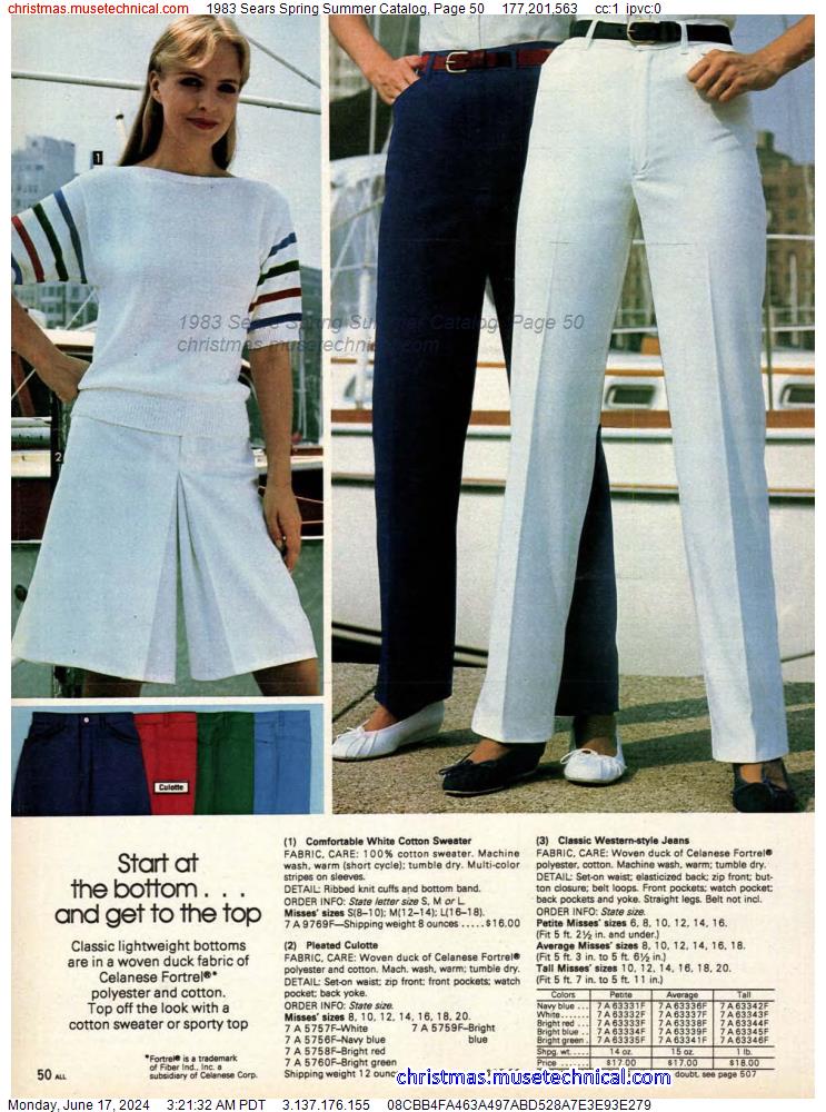 1983 Sears Spring Summer Catalog, Page 50