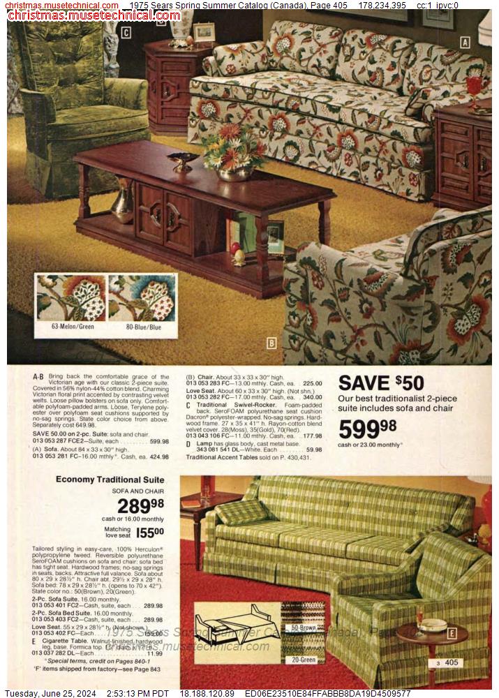 1975 Sears Spring Summer Catalog (Canada), Page 405