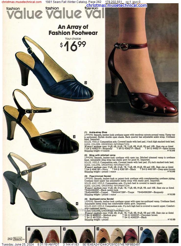 1981 Sears Fall Winter Catalog, Page 262