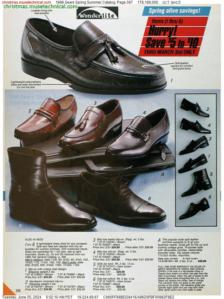 1986 Sears Spring Summer Catalog, Page 387