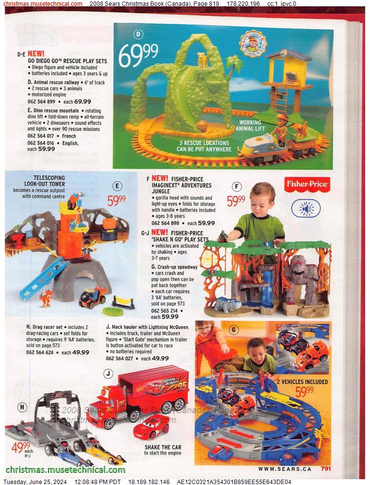 2008 Sears Christmas Book (Canada), Page 819