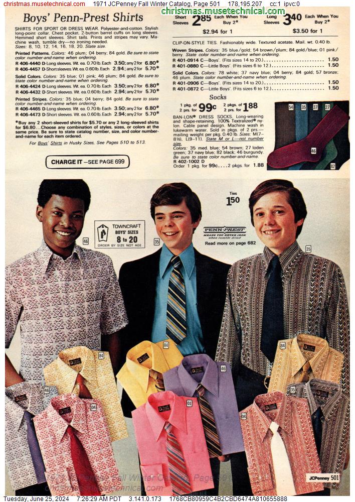 1971 JCPenney Fall Winter Catalog, Page 501
