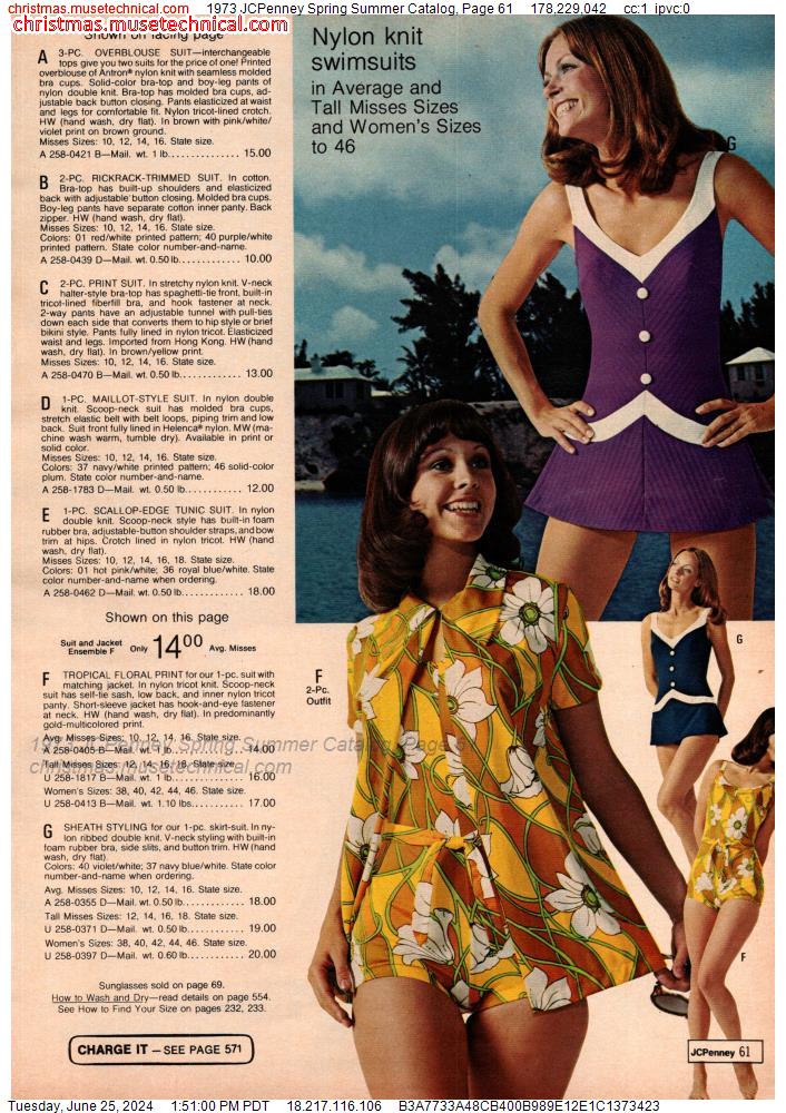 1973 JCPenney Spring Summer Catalog, Page 61