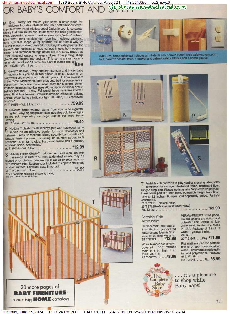 1989 Sears Style Catalog, Page 221