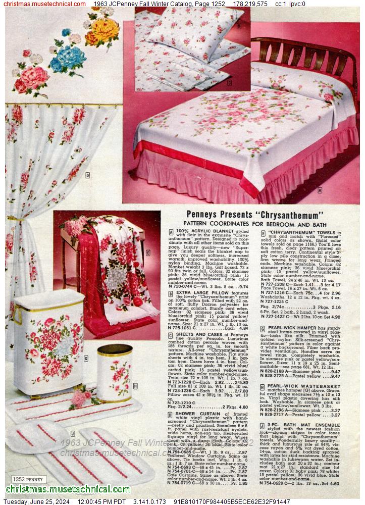 1963 JCPenney Fall Winter Catalog, Page 1252