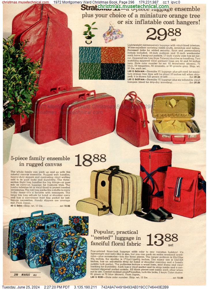 1972 Montgomery Ward Christmas Book, Page 296