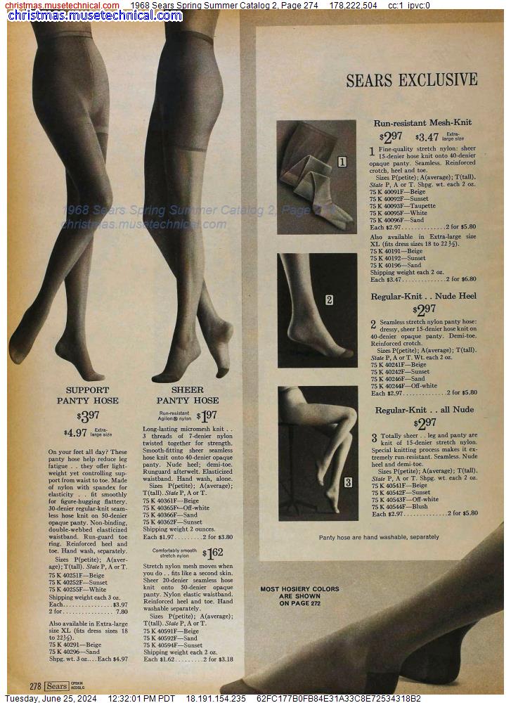 1968 Sears Spring Summer Catalog 2, Page 274