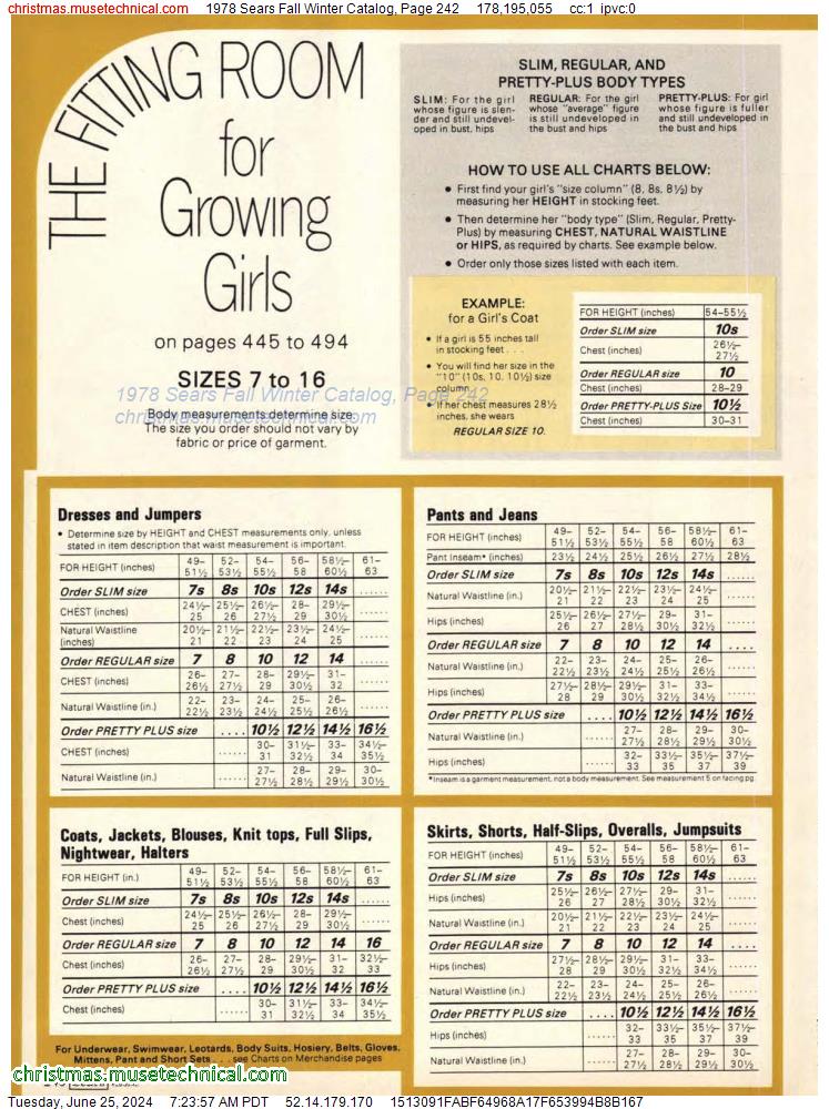 1978 Sears Fall Winter Catalog, Page 242