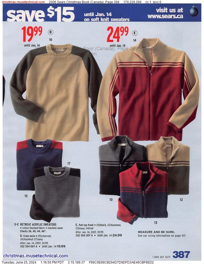 2006 Sears Christmas Book (Canada), Page 399