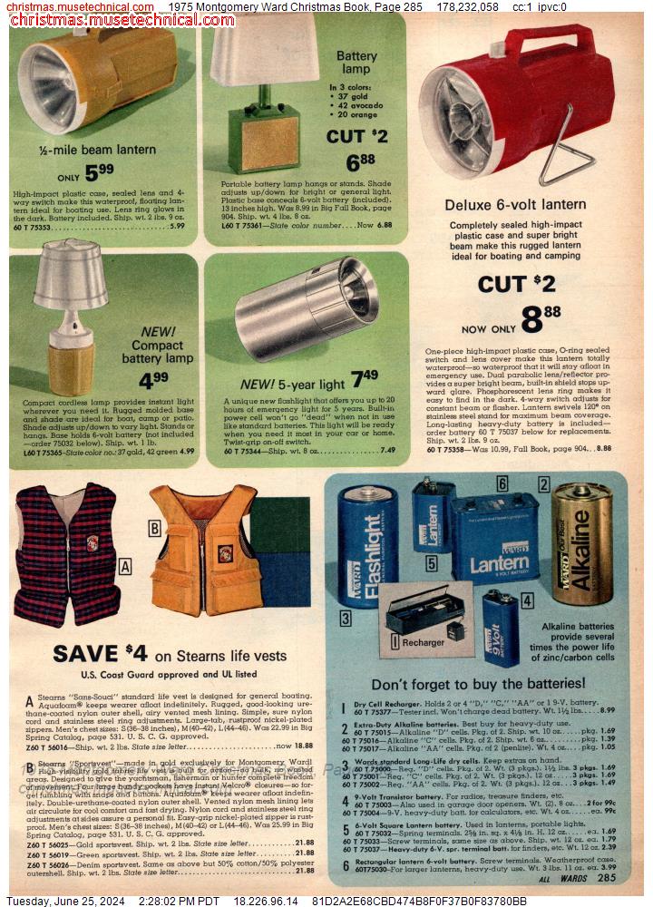 1975 Montgomery Ward Christmas Book, Page 285