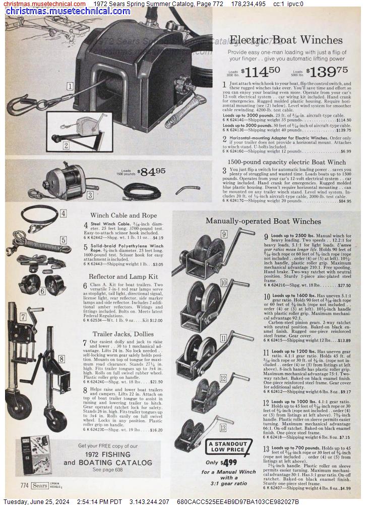 1972 Sears Spring Summer Catalog, Page 772