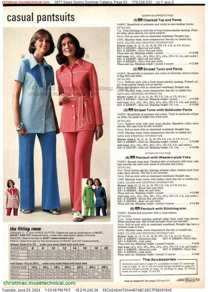 1977 Sears Spring Summer Catalog, Page 93