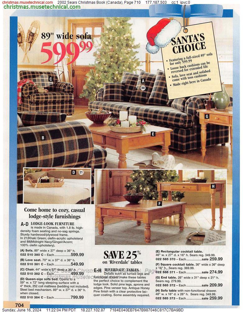 2002 Sears Christmas Book (Canada), Page 710