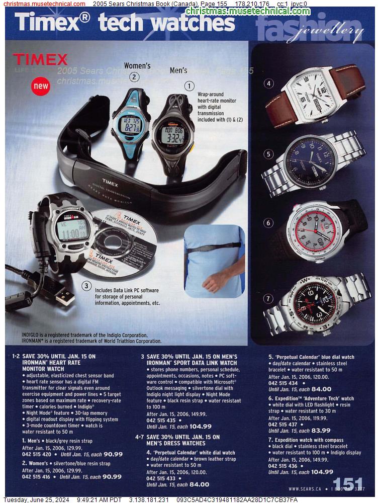 2005 Sears Christmas Book (Canada), Page 155