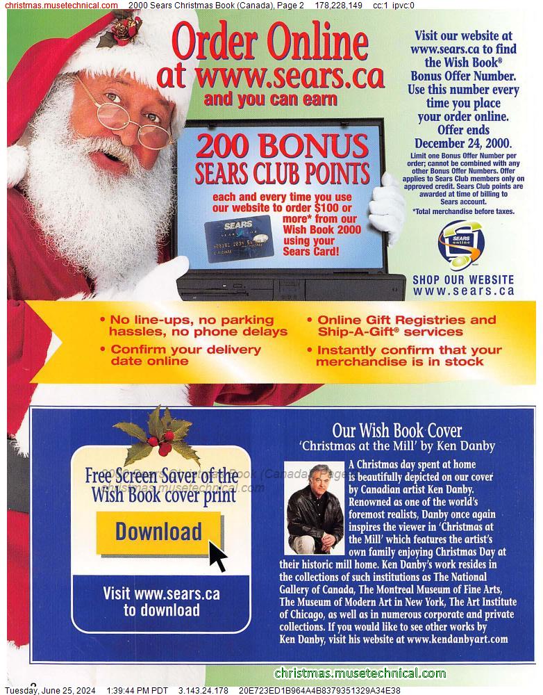 2000 Sears Christmas Book (Canada), Page 2