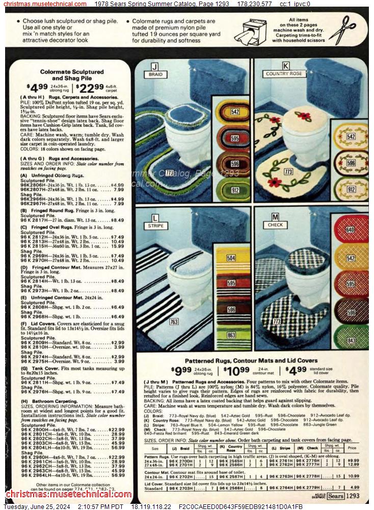 1978 Sears Spring Summer Catalog, Page 1293