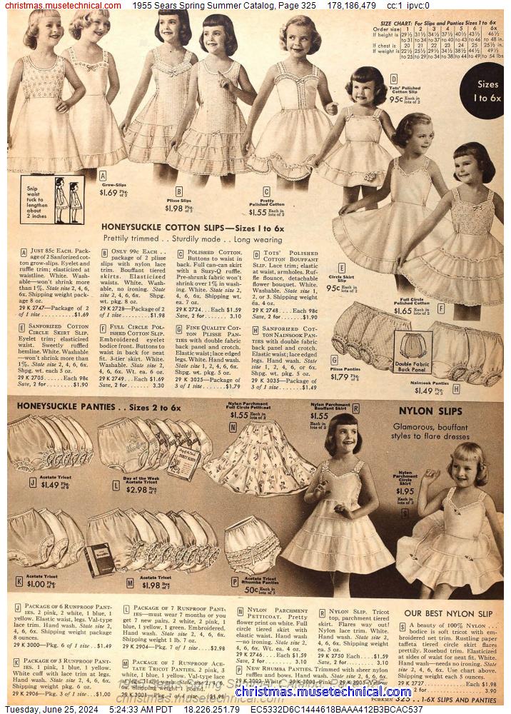 1955 Sears Spring Summer Catalog, Page 325