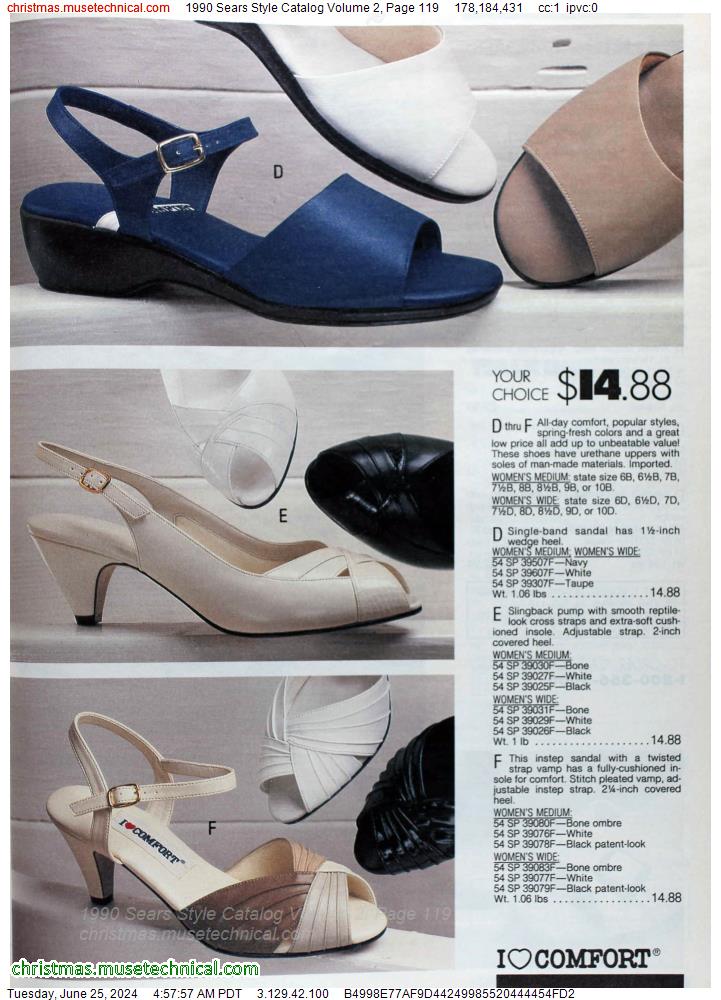 1990 Sears Style Catalog Volume 2, Page 119