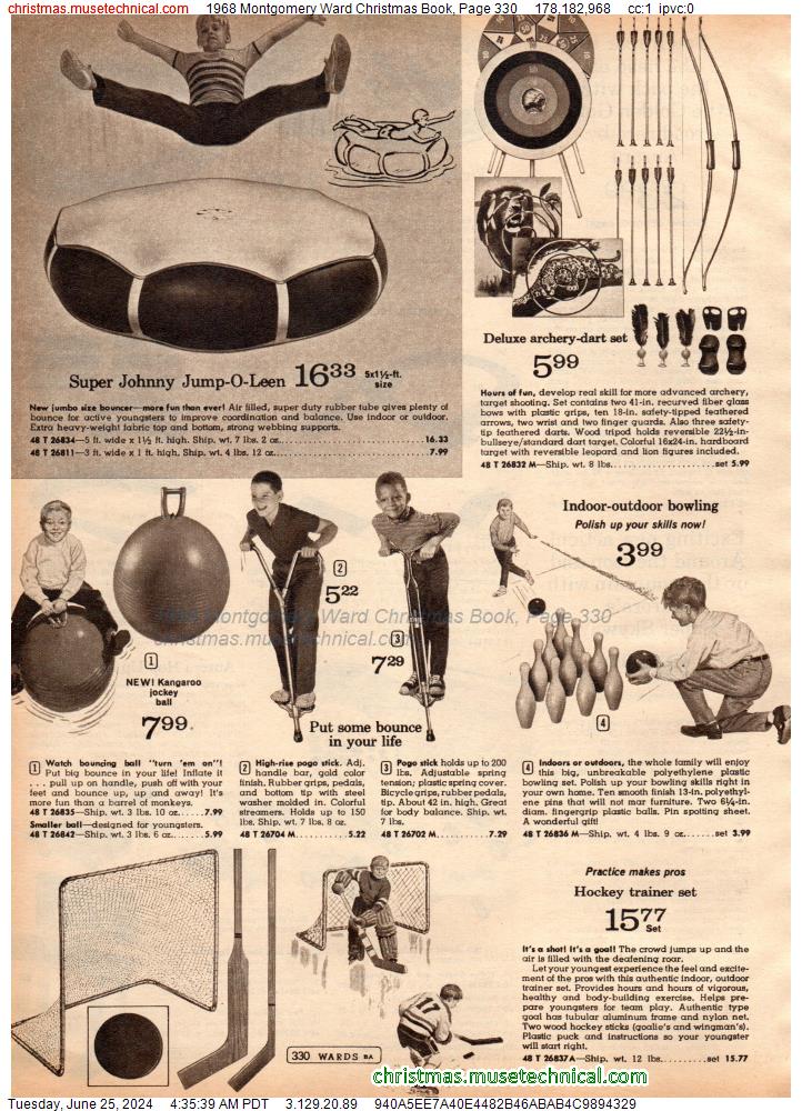 1968 Montgomery Ward Christmas Book, Page 330