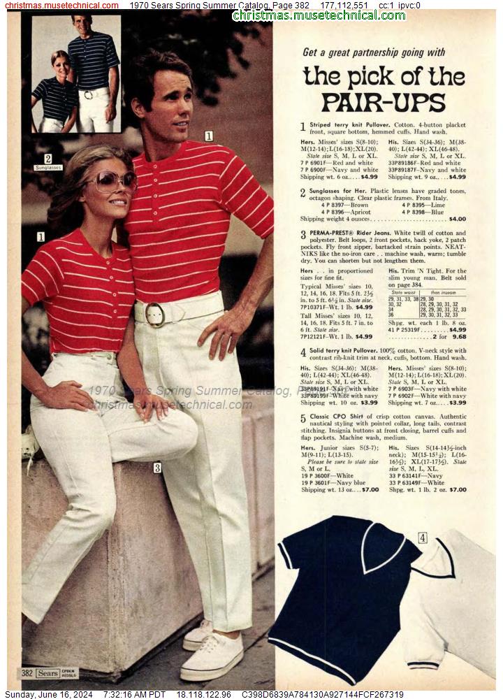 1970 Sears Spring Summer Catalog, Page 382