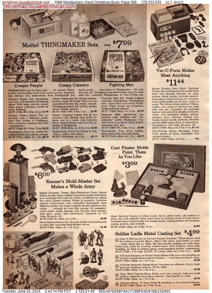 1966 Montgomery Ward Christmas Book, Page 366