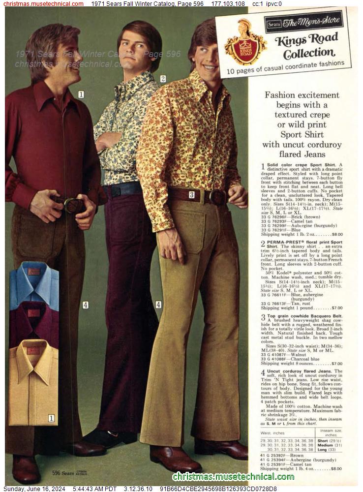 1971 Sears Fall Winter Catalog, Page 596