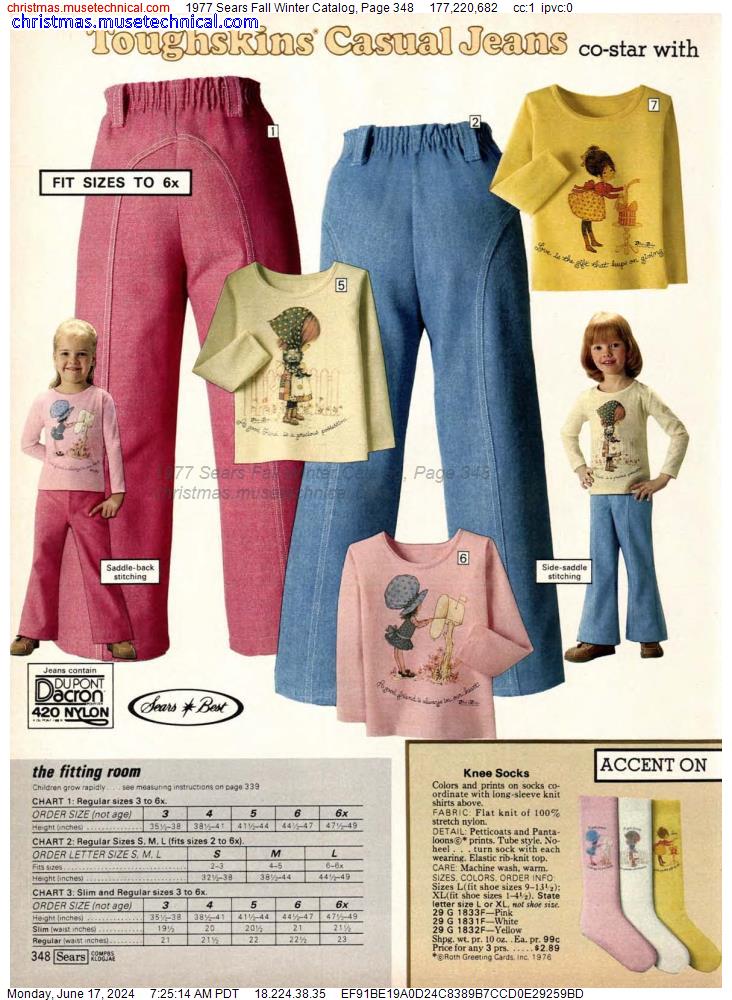 1977 Sears Fall Winter Catalog, Page 348