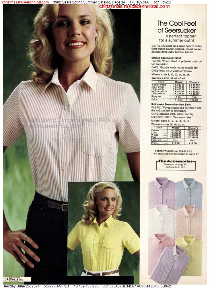 1982 Sears Spring Summer Catalog, Page 34
